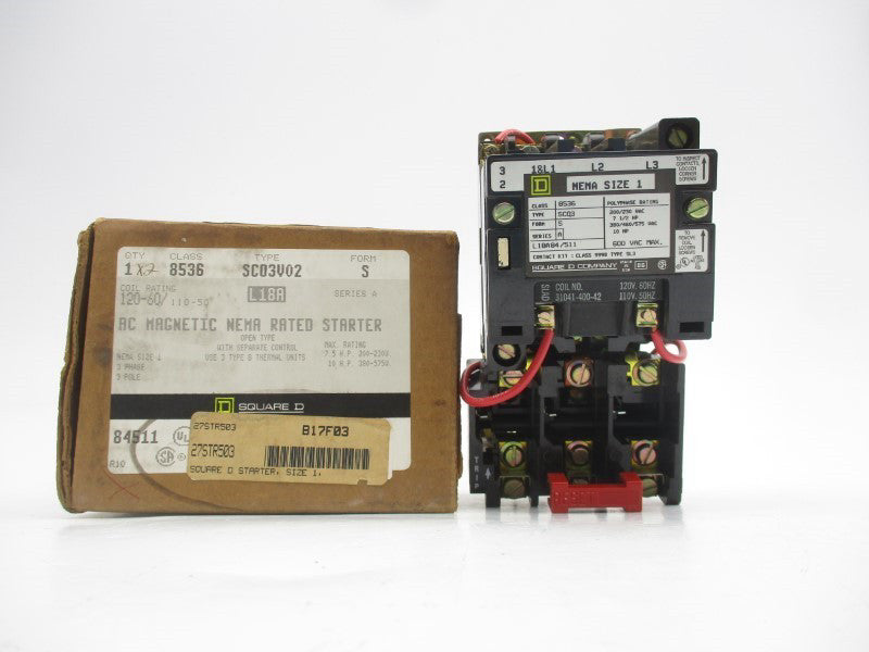 SQUARE D 8536SCO3V02 SER. A 110/120V NSMP