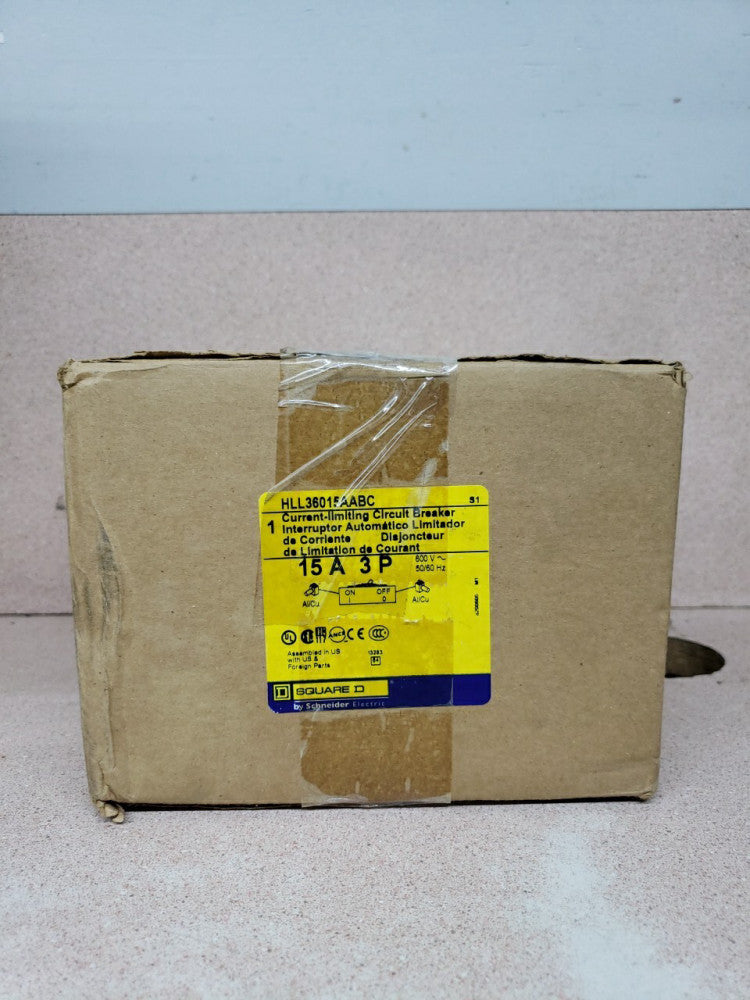 Square D HLL36015AABC 15 Amp 3 Pole PowerPact H Circuit Breaker - New open box