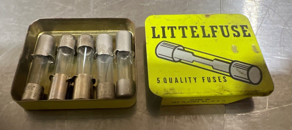 PACK OF 5 LITTELFUSE C-3A FUSES Nos Surplus