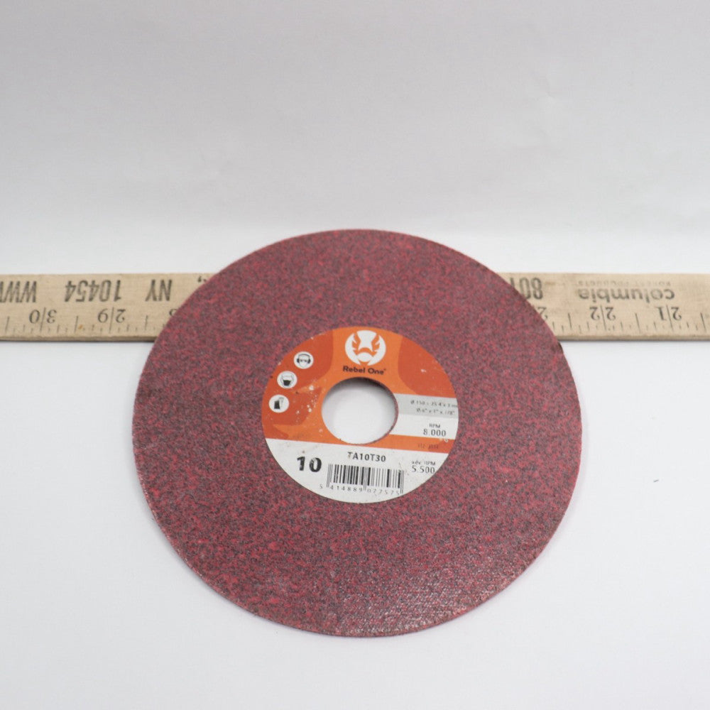 Rebel One Unitized Wheel 6" x 1" x 1/8" TA10T30