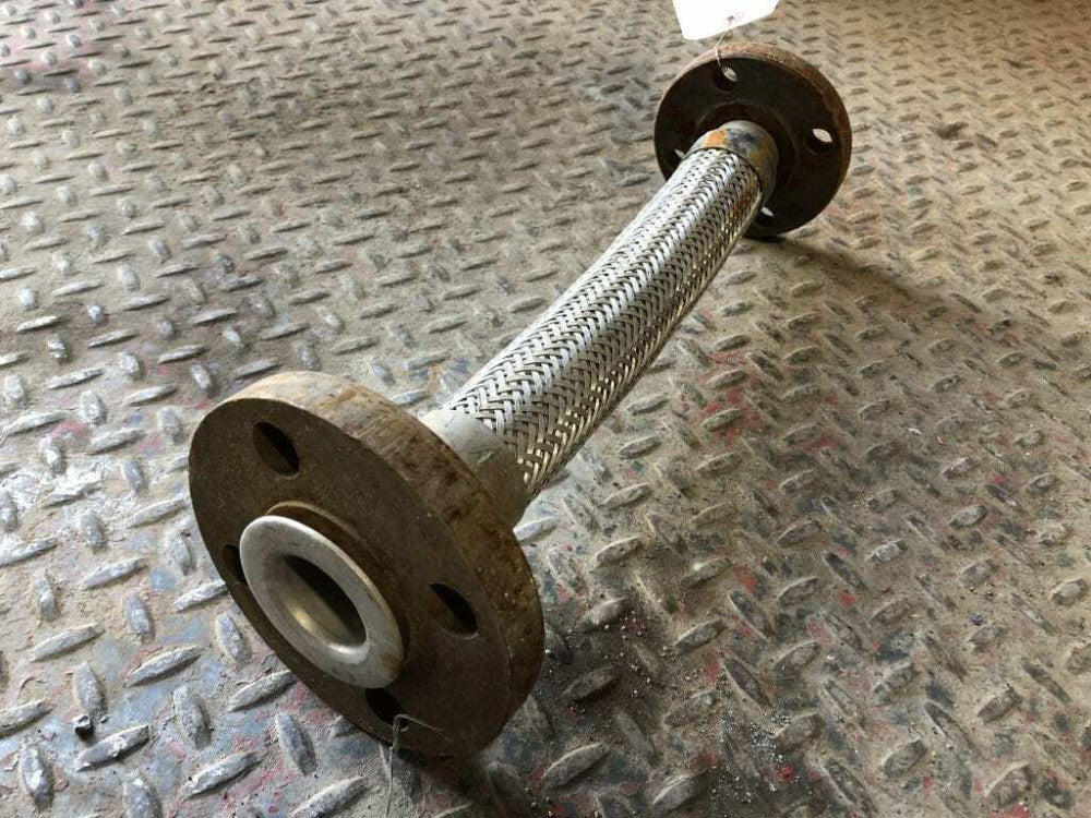 1-3/8" X 16" Flanged Braided Stainless Steel Flexible Hose / Expansion Joint