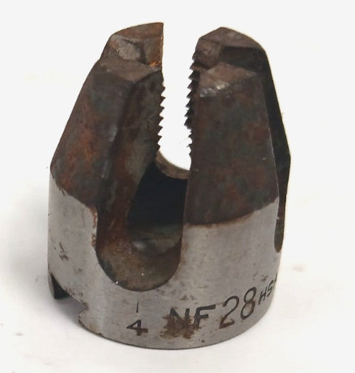 BUTTERFIELD ACORN DIE 1/4 NF 38 HS A2 12  5/8" OD BLANK #1
