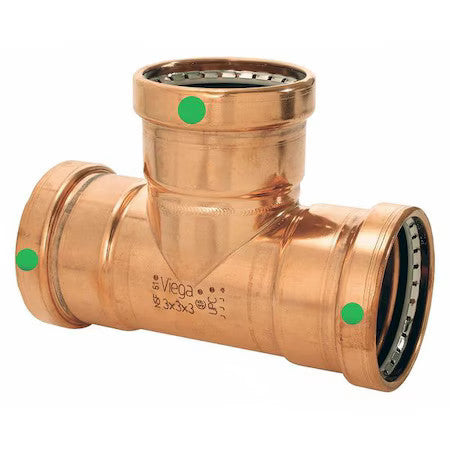 Viega 20689 Viega Propress Xl Tee, 2-1/2" X 1" X 2-1/2"