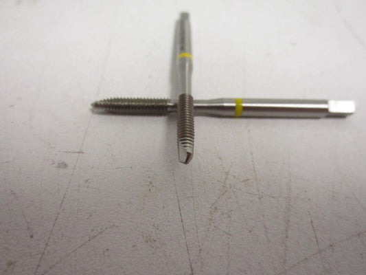 #6-40 UNF HSSE 2B Vanadium Yellow Band Aluminum Plug Chamfer Tap New - Lot of 2 