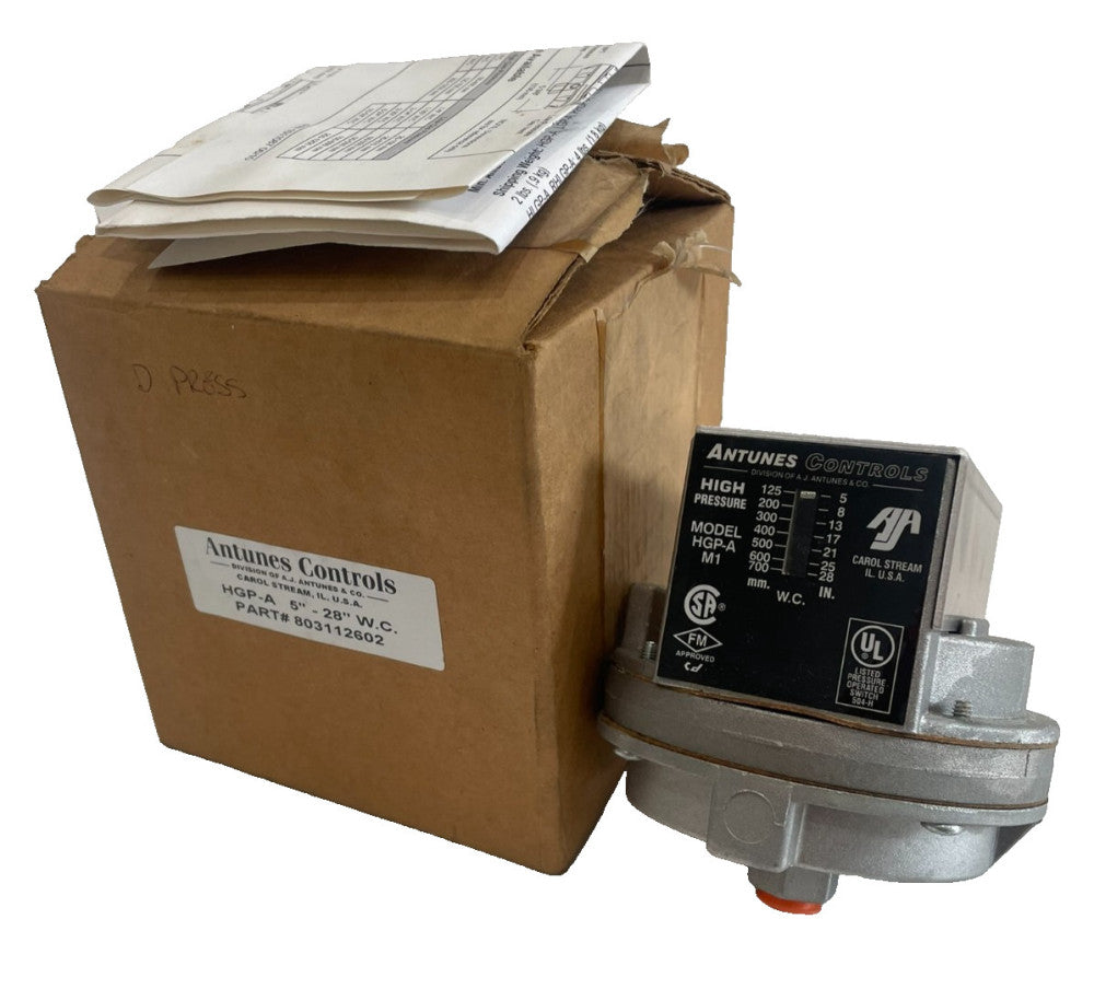 NEW ANTUNES CONTROLS 803112602 5" -28" W.C. HGP-A