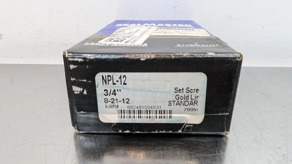 Sealmaster NPL-12 Pillow Block Bearing 3/4" ID Factory Sealed