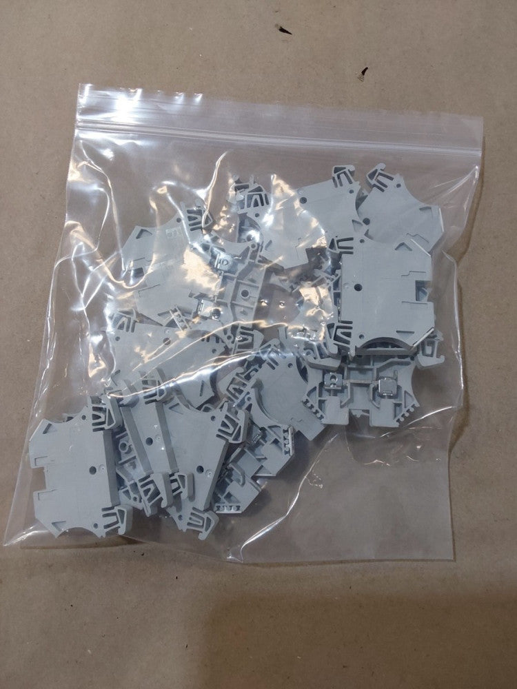 Allen Bradley 1492-H BUL. 1492 Style H Grey Wire Terminal Block (Lot of 20)