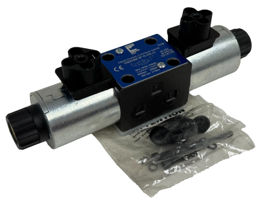 NEW CONTINENTAL HYDRAULICS VSD03M-3F-G-42L-C DIRECTIONAL CONTROL VALVE 24VDC