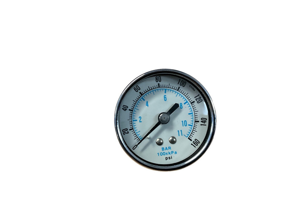 Air Compressor Pressure Hydraulic Pressure 0-160 PSI Gauge 1.5” Face Back Mount