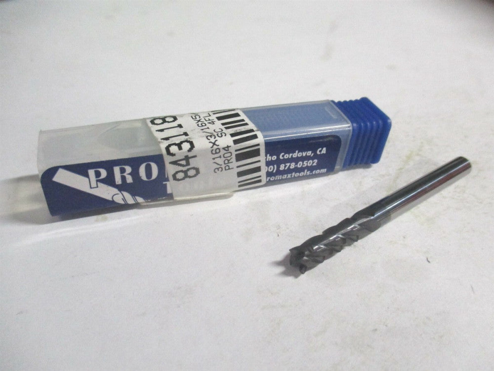 ProMax (190-01214) 3/16 x 5/8 x 3/16 x 2 4Fl Carbide Roughing/Finishing End Mill