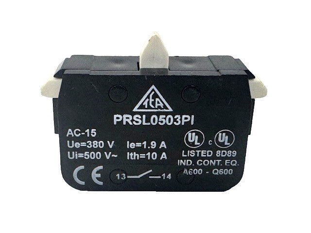 INDUSTRIAL POWER CONTACT BLOCK, PRSL0503PI AC-15  1.9 AMP 380- 500 VOLTS