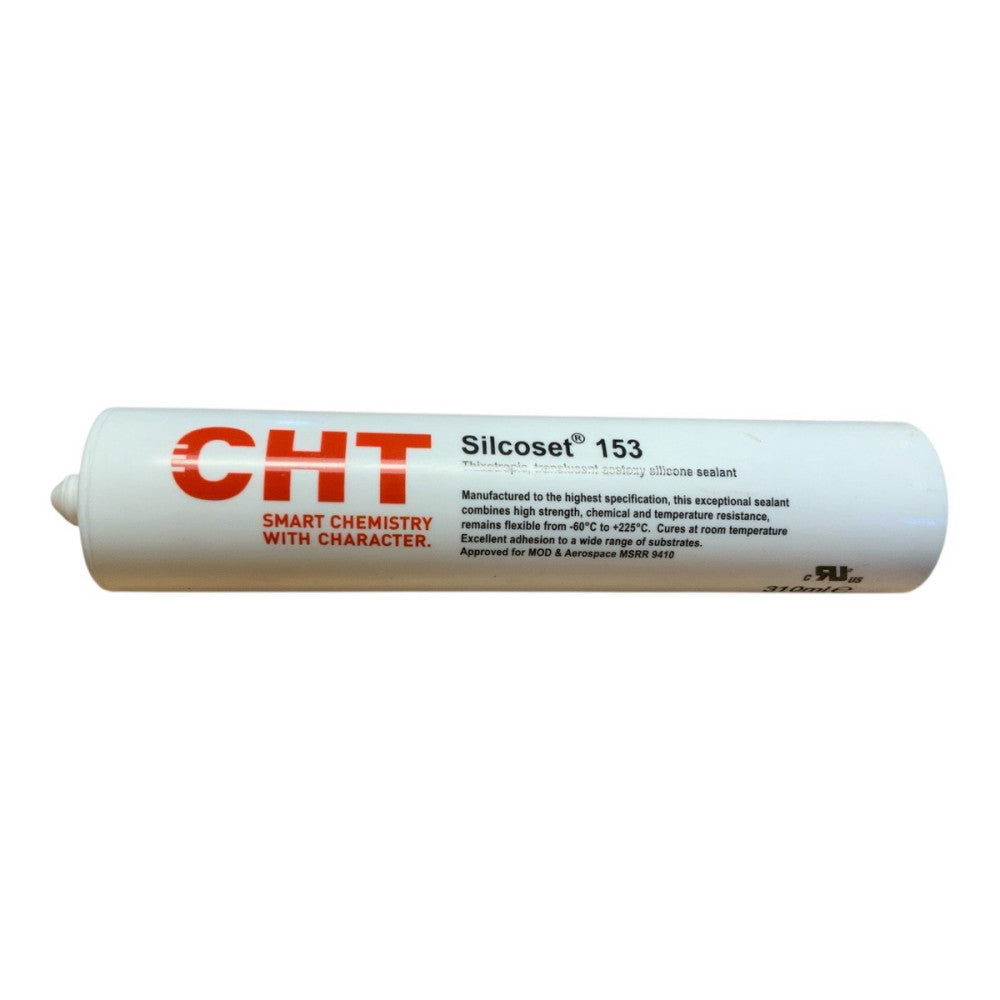 CHT Silcoset 153 Transparent/Translucent RTV Silicone Adhesive Sealant — 310 mL