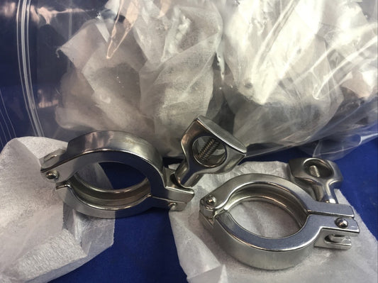 (NEW) 304SS TRI-CLAMP 1-1/2" (LOT OF 10)