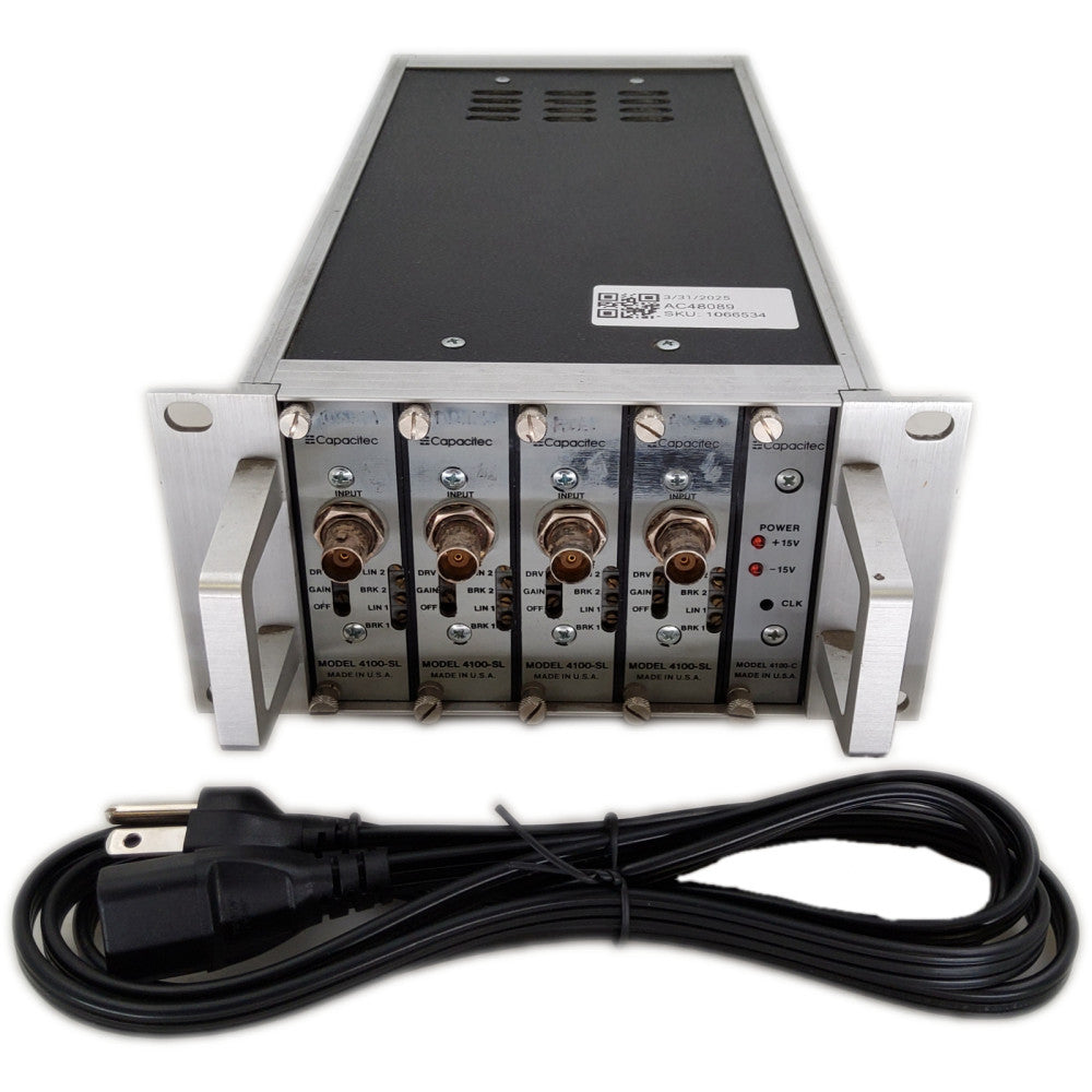Capacitec 4004-P115 w/ 4 - 4100-SL Modules & 1 - 4100-C Module