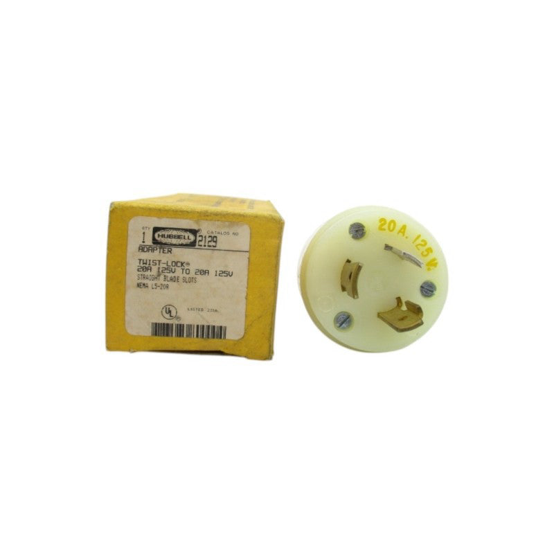 HUBBELL 2129 125V 20A NSMP