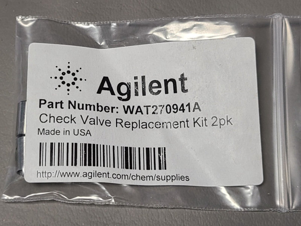NEW AGILENT FOR WATERS CHECK VALVE REPLACEMENT KIT 2pk WAT270941A
