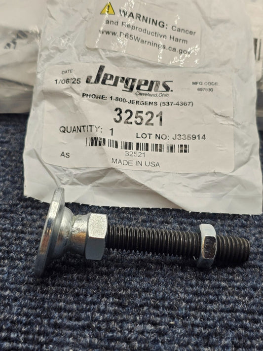 (8 PIECES) Jergens 32521 Studded Pivotal Leveling Mount: 3/8-16 Thread