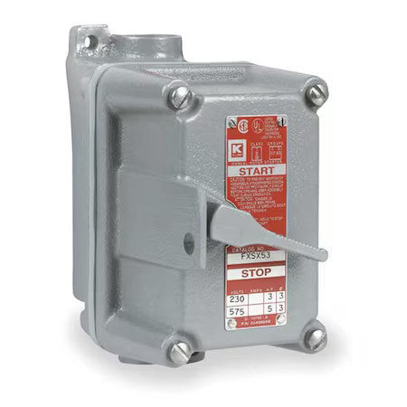 Hubbell Killark Fxsx53 Control Station,3/4 In,1 Gang