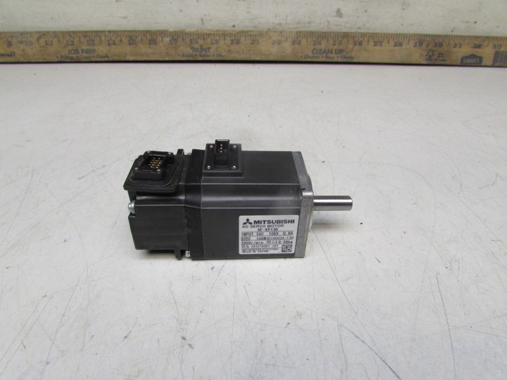 MITSUBISHI SERVO MOTOR HF-KP13D 106V 0.8A 100W-OUT 3000R/MIN XLNT USED TAKEOUT !