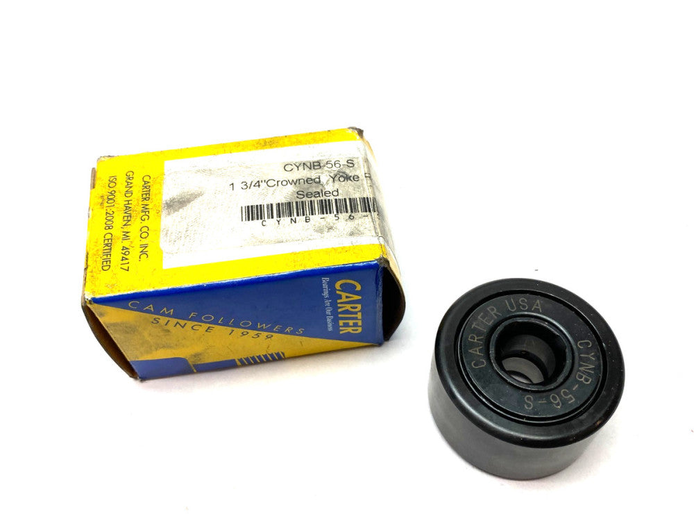 Carter CYNB-56-S Yoke Roller 1-3/4" Crowned, Sealed