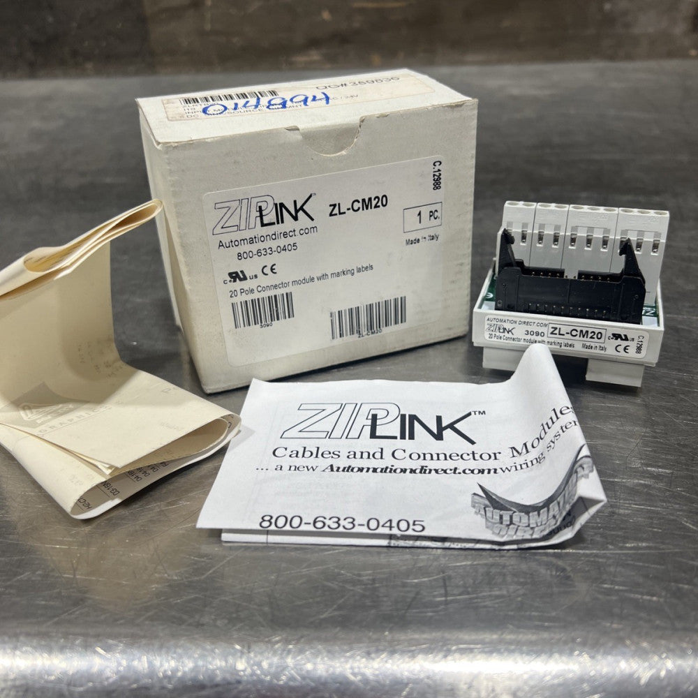 Automation Direct 20 Pole Connector ZL-CM20 Nos Surplus
