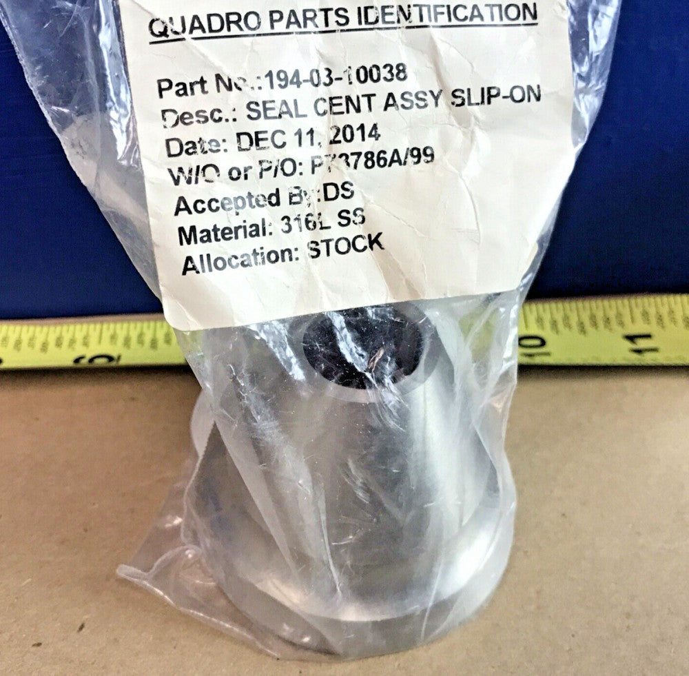 Quadro 194-03-10038 Slip-On Center Seal Assembly 316L S/S for Quadro Comil 194