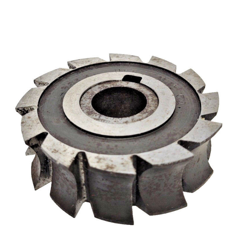 MT CO. CONCAVE MILLING CUTTER HS 3-1/4" DIAMETER 1" WIDTH 7/8" ARBOR 12-TEETH