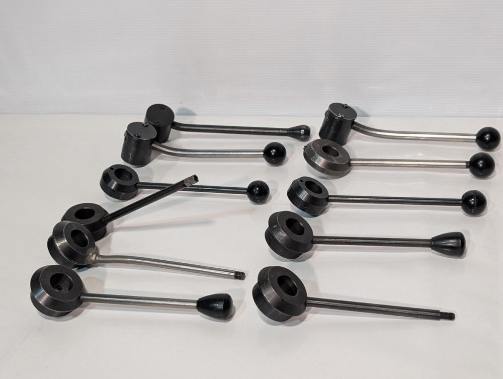 Lot of 11 assorted mill milling machine assembly quill feed handles & components