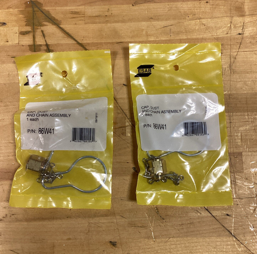 ESAB Chain And Dust Cap Assembly Lot Of 2