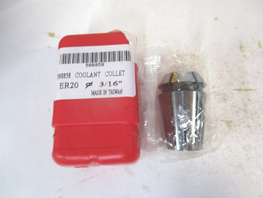 (588858) 3/16" ER20 ER Coolant Collet 
