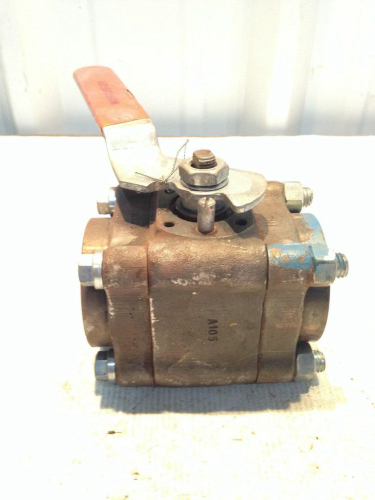 Worcester 1-1/2" A105 Steel Manual High Pressure Ball Valve 1000PSI CWP