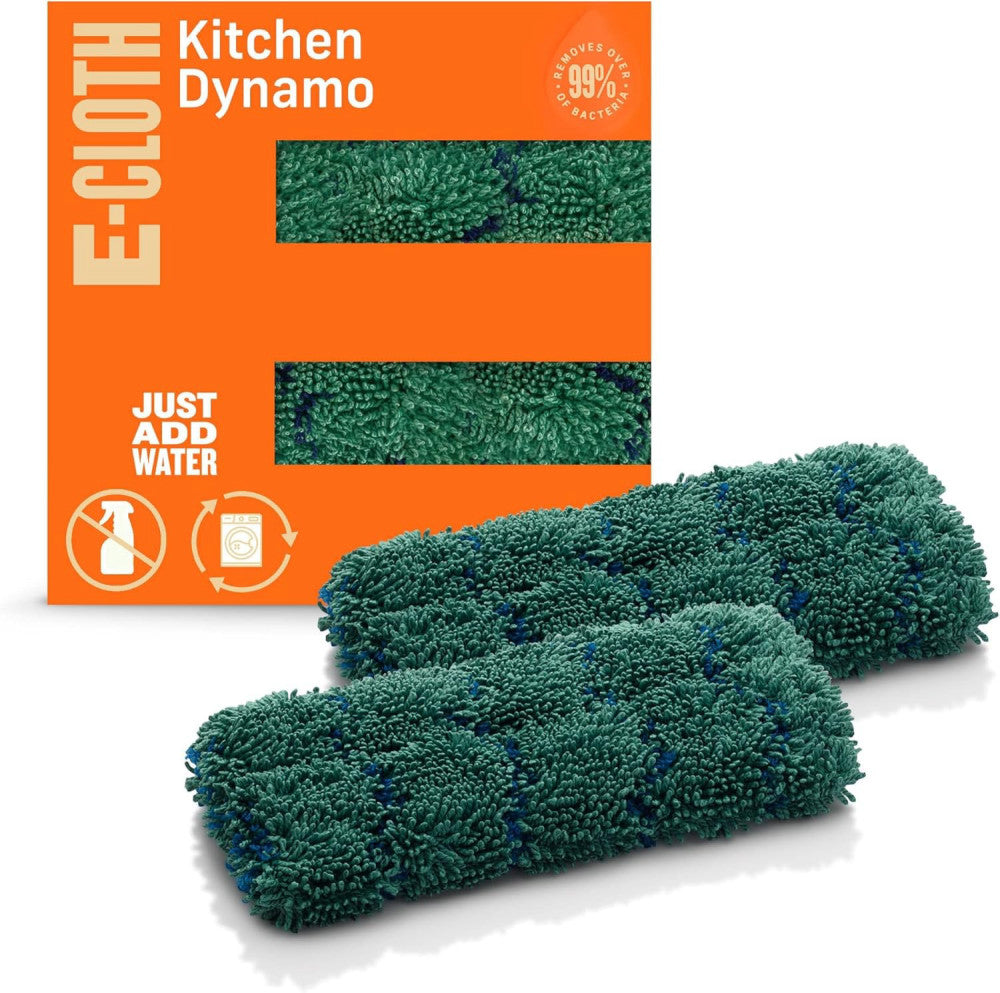 Premium Microfiber Non-Scratch Kitchen Dish Scrubber Sponge, Green, 2 Pack