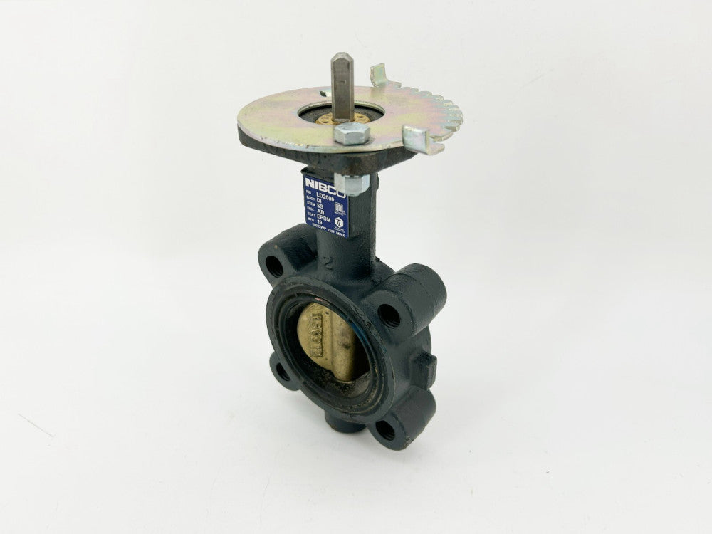 New NibCo LD2000 Butterfly Valve Body 2-1/2" 200PSI SS Stem EPDM Seat AB Seat