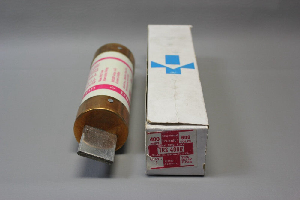 NEW OLD STOCK SHAWMUT TRI-ONIC CLASS RK5 TRS400R TRS 400R 400A 600V FUSE IN BOX