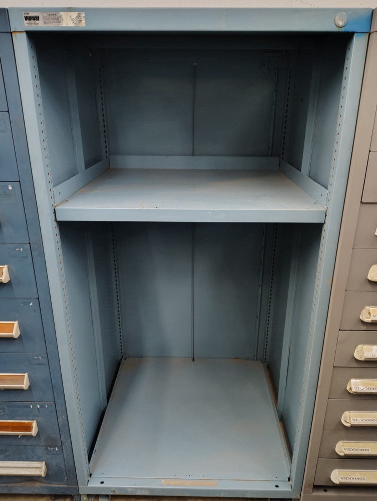 STANLEY VIDMAR OPEN STEEL SHELVING TOOL CABINET