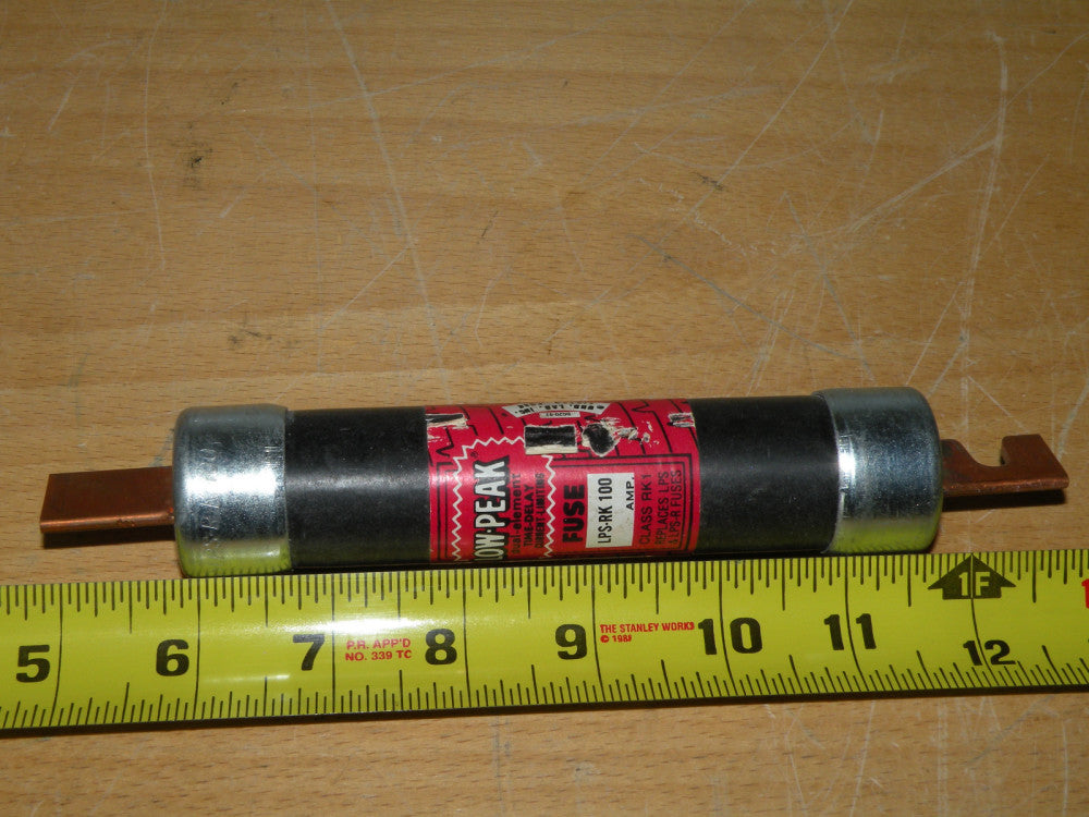 (3) Low-Peak Fuses LPS-RK 100 100A 600V