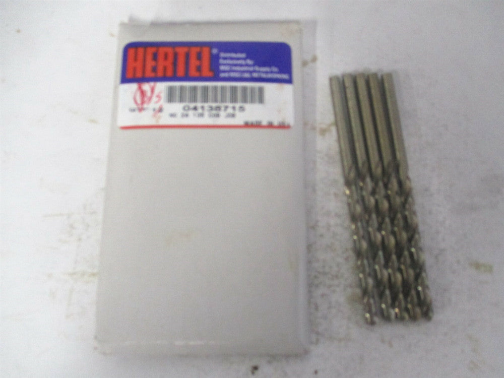 (04138715) #24 135° 2" x 3-1/8" OAL Cobalt RH Tapered Jobber Drill - Pack of 5