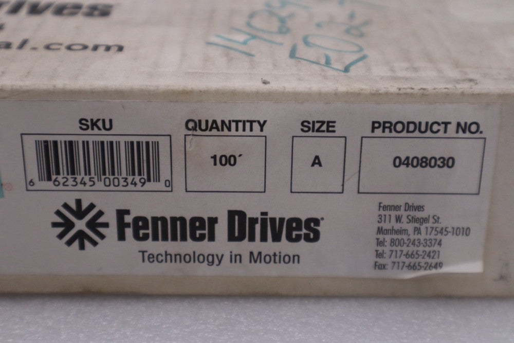 NEW FENNER 0408030 Power Twist Wedge Belt Profile (1/2") 100 Feet STOCK H1107