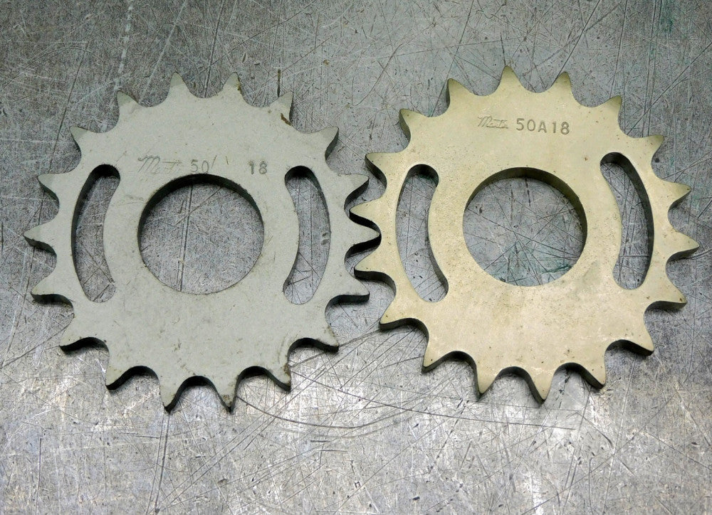 Martin 50A18 A-Plate #50 Roller Chain 1-3/8" Center Sprocket 18 Teeth Lot of (2)