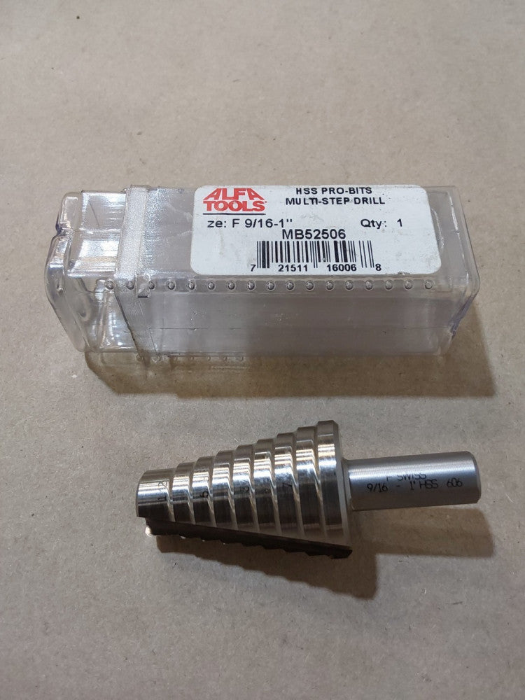 MB52506 ALFA TOOLS HSS Pro-Bits Multi-step Drill Bit F 9/16-1"