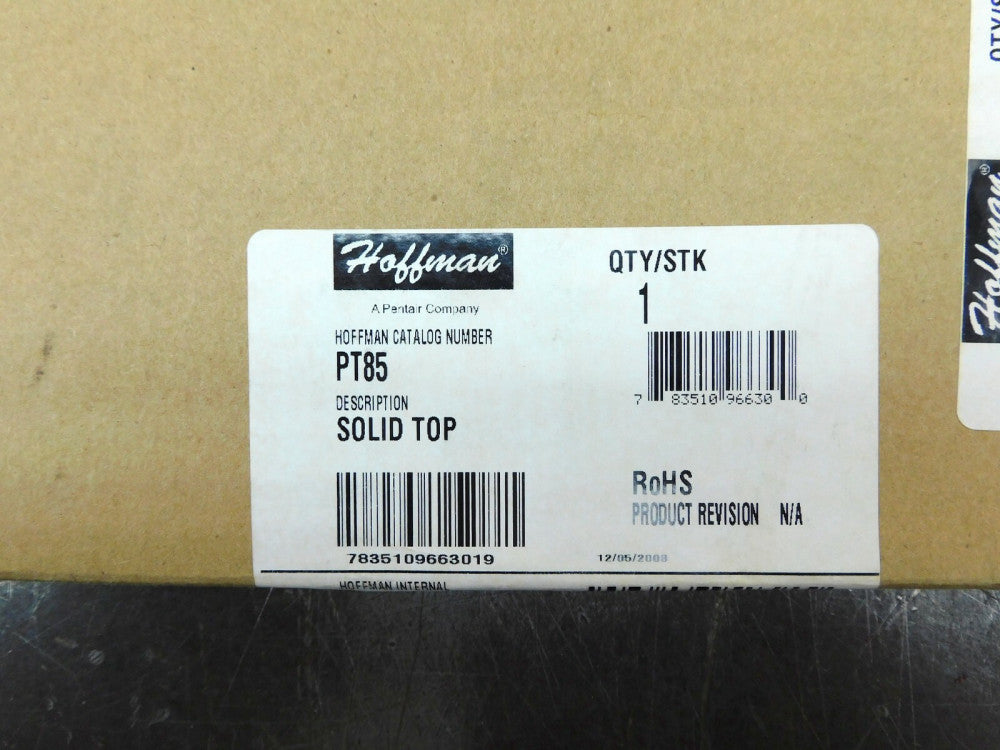 Hoffman Proline Solid Top PT85 800x500mm  Electric Enclosure 