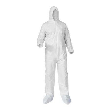 Kleenguard 38950 Disposable Coverall, Hooded, 2Xl, Kleenguard(Tm) A35, Zipper,