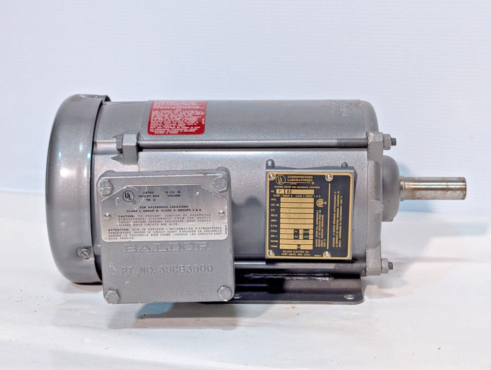 Baldor M7031TA Motor, .75HP, 1140RPM, 3 Phase, 60 Cycle, 208-230/460V, Made USA