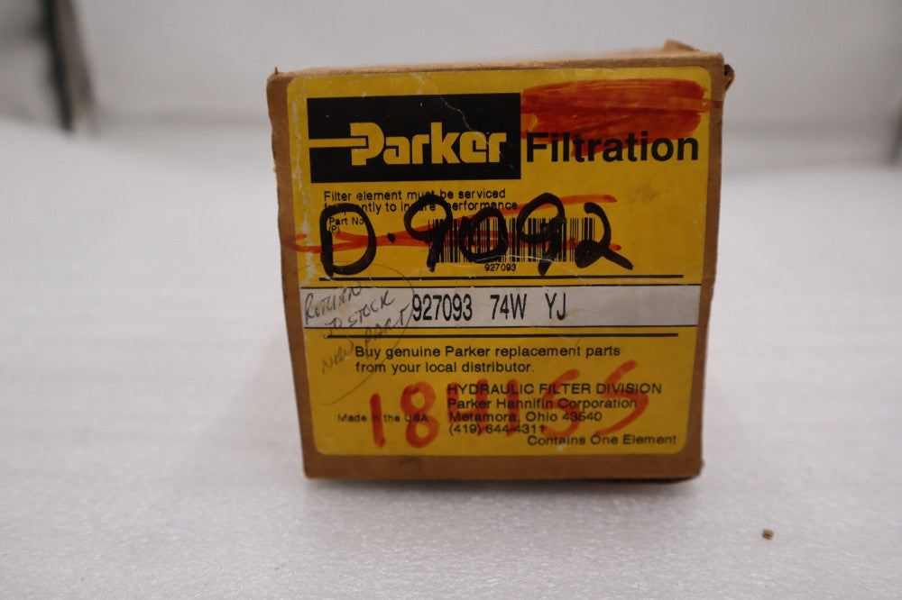 NEW OPEN BOX PARKER 927093-74W-YJ/ 92709374WYJ  FILTRATION STOCK H145A