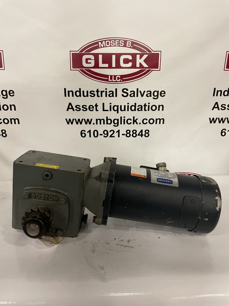 Boston Gear F721-40-B5-G 90V DC Gear Drive 40:1 w/ C42D17FK1C Motor 1/2HP