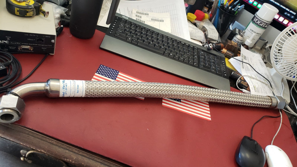 NEW GHX AEROQUIP Industrial HOSE ASSEMBLY 321 SSTL 46-38363-034 Steel Braided