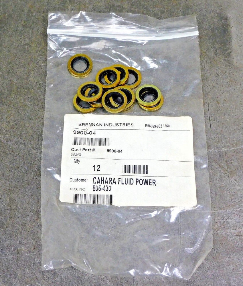 Brennan 9900-04-SS British Bonded Seal 11.45mm DIA L 20.57mm DIA M Lot of 12