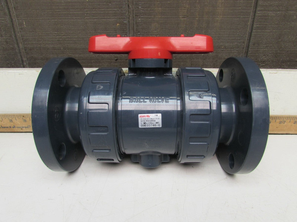 ASAHI 2" FLANGED PVC BALL VALVE , NEW / NOT IN BOX! MAKE OFFER!