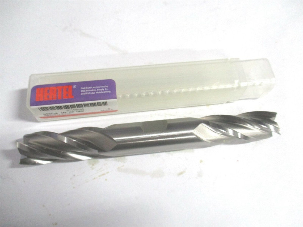 (E2053040) 5/8" x 1-3/8" x 5/8" x 5" OAL Cobalt RH 4 Flute Square End Mill 
