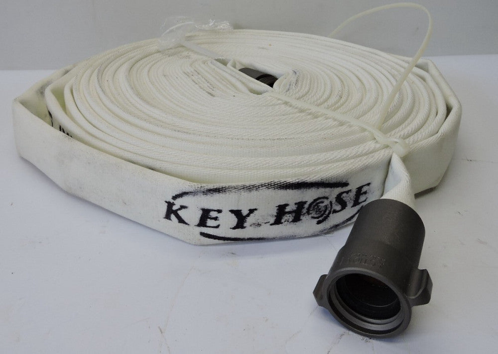 100' Key Hose Fire Service Hose (Test to 300 PSI) Hose Action NH